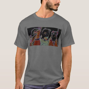 Neonlichter "Stickerei " T-Shirt