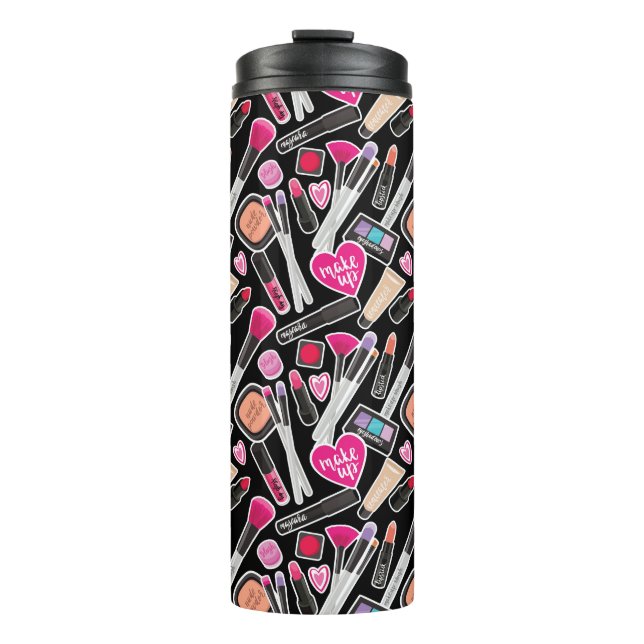 Neonmake-upmuster Thermosbecher (Vorderseite)