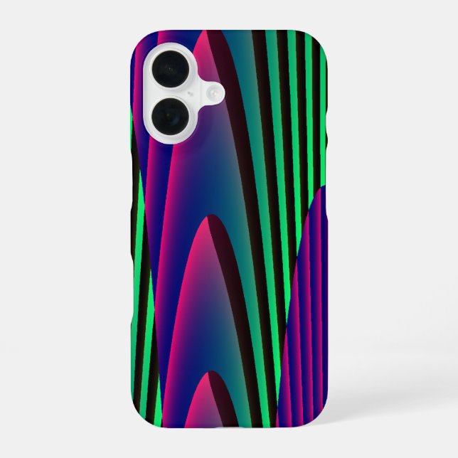 Neonmeere iPhone 16 Hülle (Rückseite)