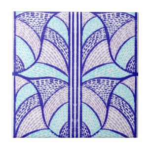 Neonmosaikmuster Fliese