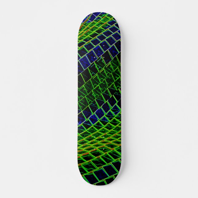 Neonmuster Skateboard (Vorne)