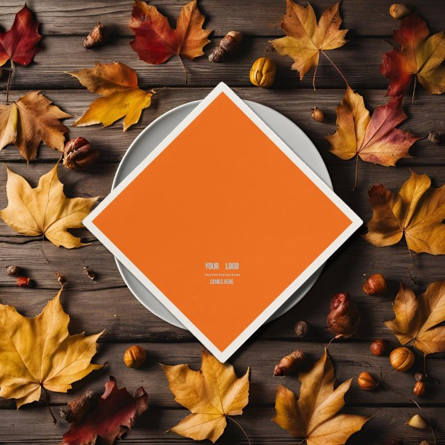 Neonorange Farbe - Logo-Servietten hinzufügen Serviette (Von Creator hochgeladen)