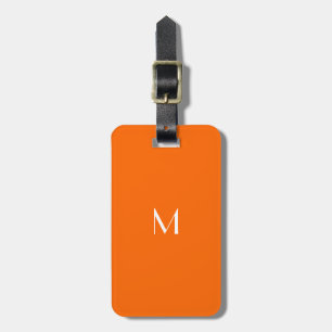 Neonorange - Hinzufügen eines monogramm Gepäckanhä Gepäckanhänger