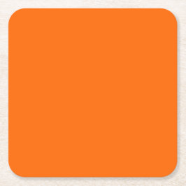 Neonorange - leer rechteckiger pappuntersetzer