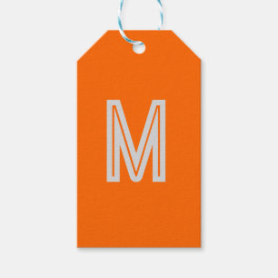 Neonorange - Monogramm hinzufügen Geschenkanhänger