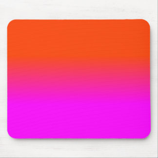 Neonorange und Pink Ombre Schatten-Farbe Mousepad