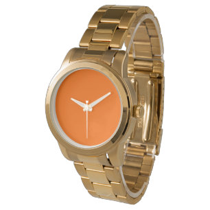 Neonorange Vollfarbe Armbanduhr