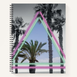 Neonpalme Notizbuch
