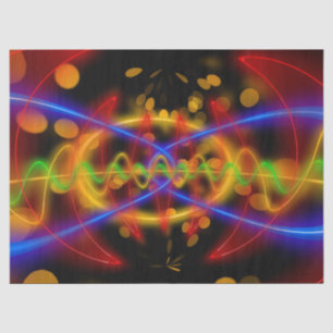 Neonpapier aus abstraktem Gewebe Seidenpapier