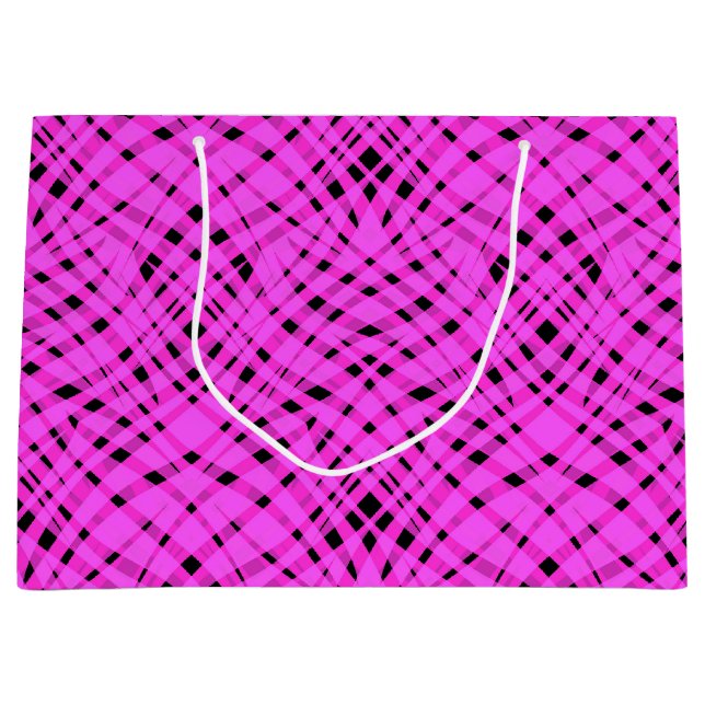 Neonpink Große Geschenktüte (Vorderseite)