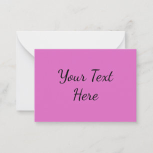 Neonpink Mitteilungskarte