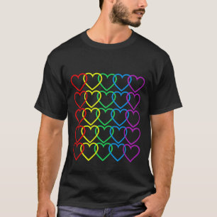 NEONregenbogen-HERZEN T-Shirt