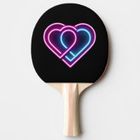 Neonrosa/blaues Herz Valentinstag Tasse