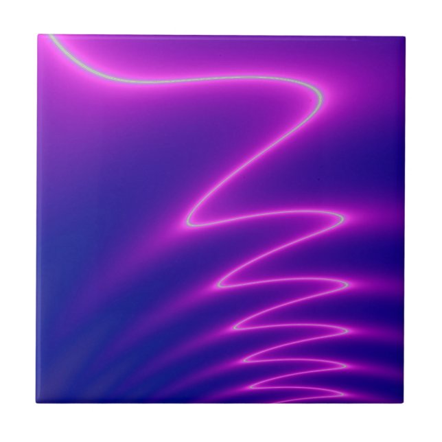 Neonrosa-Blitz Fliese (Vorderseite)