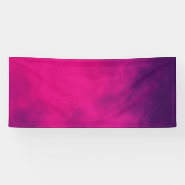 Neonrosa Farbverlauf individuell Banner (Horizontal)
