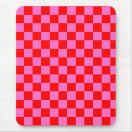 Neonrosa und rotes Karton Vintag Mousepad