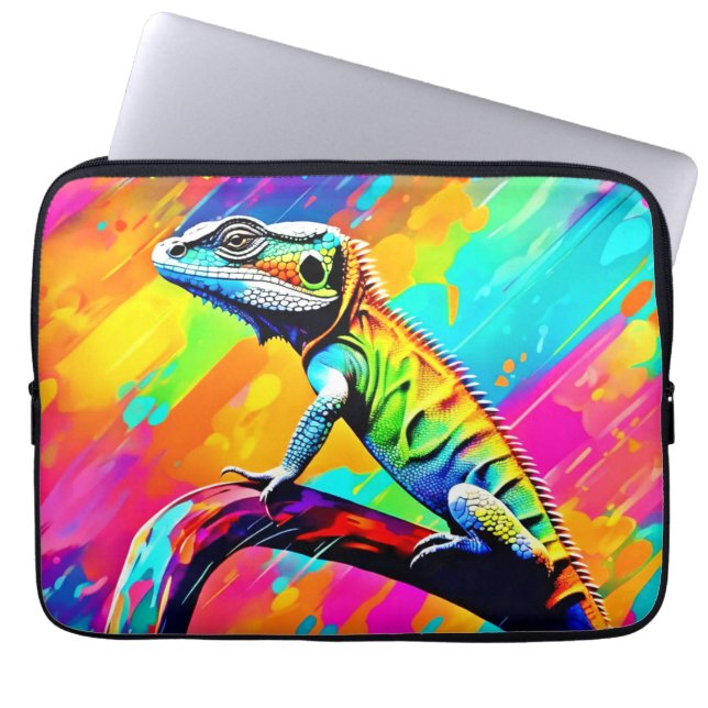Neonscale Lizard Laptopschutzhülle (Vorderseite)