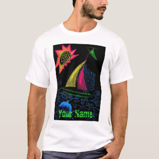 Neonsegeln, Ihr Name T T-Shirt