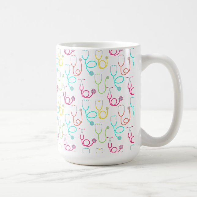 Neonstethoskop-Muster Kaffeetasse (Rechts)