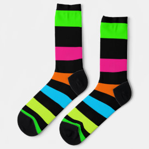 Neonstreifen Socken