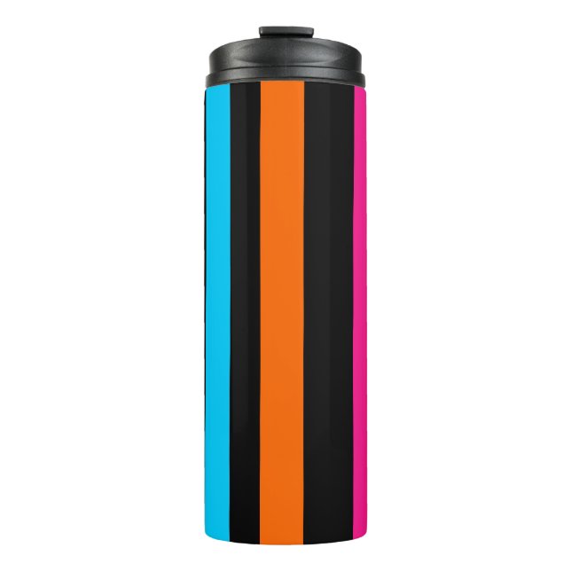 Neonstreifen Thermosbecher (Vorderseite)