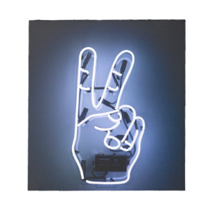 Neonstück Notizblock