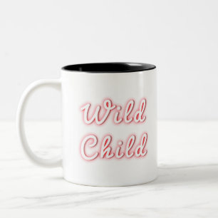 Neontypografie Zweifarbige Tasse