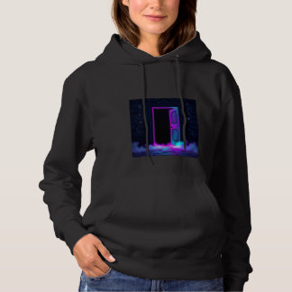 Neonverfluchte Tür Hoodie