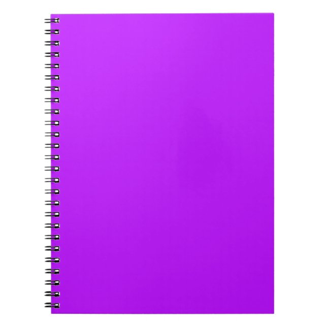 Neonviolette einfarbige Minimalist Notizblock (Vorderseite)