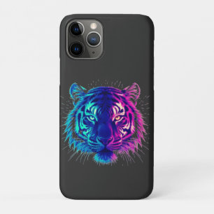 Neonweißer Tiger – Leuchtende Cyberpunk-Wildtierku Case-Mate iPhone Hülle