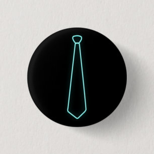 Neonzeichen-glühende Krawatte Button