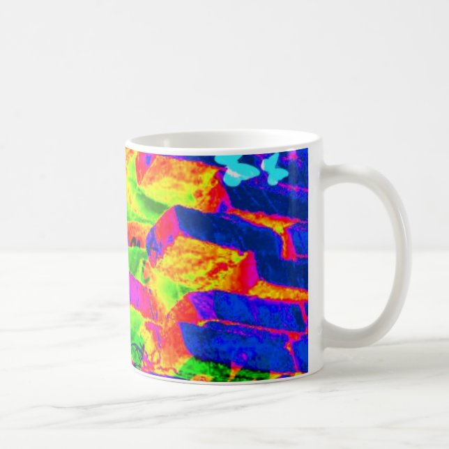 Neonziegelstein-Tasse Kaffeetasse (Rechts)
