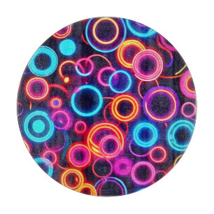Neonzirkel: Ein lebendiges Visuelles Fest Schneidebrett