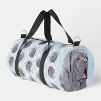 Neopolitan Mastiff Gemälde Grau Original Dog Art