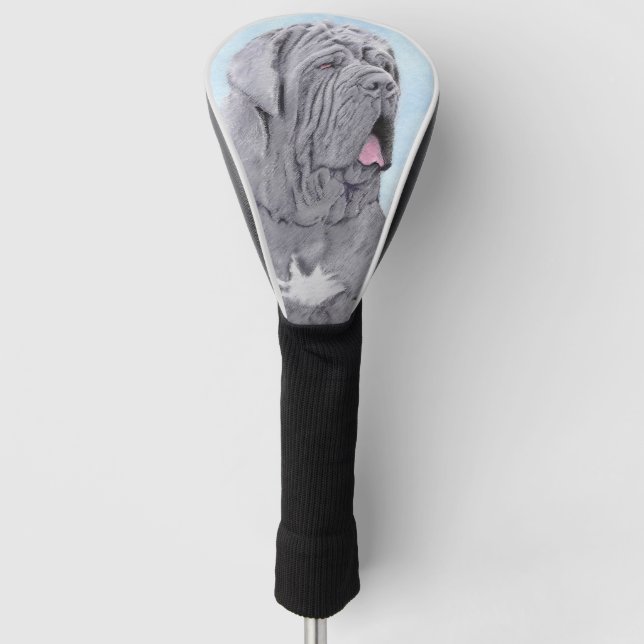 Neopolitan Mastiff Malerei - Original Hund Kunst Golf Headcover (Vorderseite)