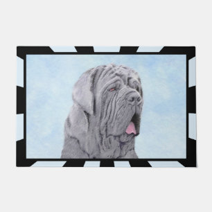 Neopolitan Mastiff Painting - Original Dog Art Fußmatte