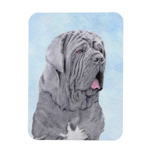 Neopolitan Mastiff Painting - Original Dog Art Magnet (Vertikal)