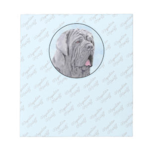 Neopolitan Mastiff Painting - Original Dog Art Notizblock
