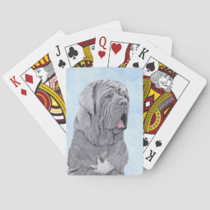 Neopolitan Mastiff Painting - Original Dog Art Spielkarten