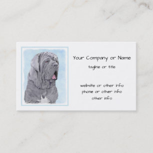 Neopolitan Mastiff Painting - Original Dog Art Visitenkarte