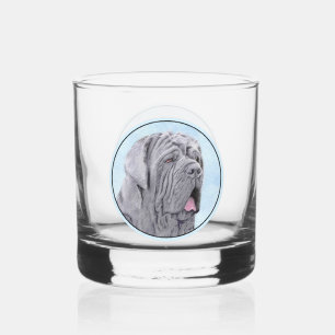 Neopolitan Mastiff Painting - Original Dog Art Whiskyglas