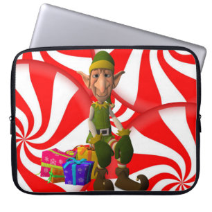 Neopren Christmas Laptop Sleeve 15 Zoll, Elf
