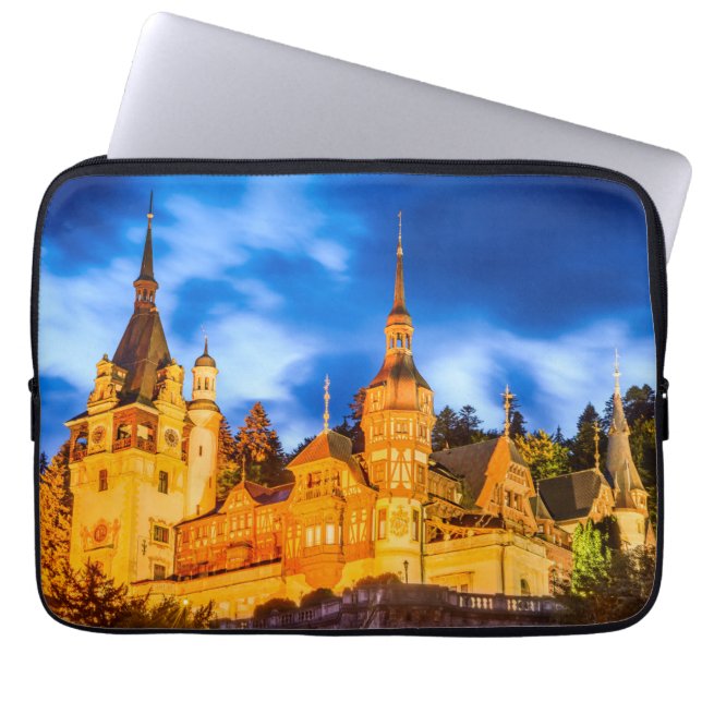 Neopren Laptop Schlauch 13 Zoll Peles Schloss Sina Laptopschutzhülle (Vorderseite)