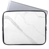 Neopren-Laptop-Sieb aus weißem Marmor, 30 cm