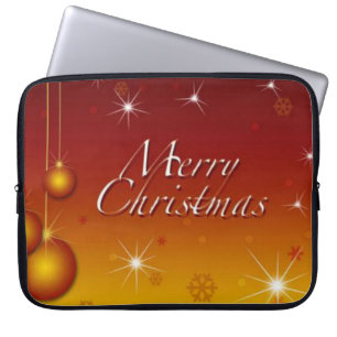 Neopren Weihnachten Laptop-Sieb 15 Zoll, Schneeman Laptopschutzhülle