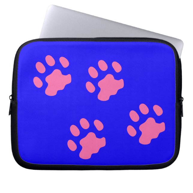 Neoprenschlauch, rosa Paws, 10 Zoll Laptopschutzhülle (Vorderseite)