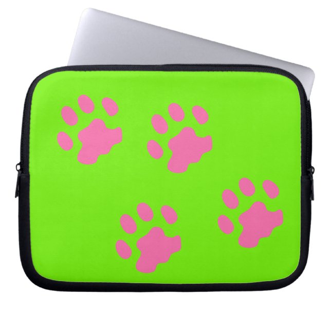 Neoprenschlauch, rosa Paws, 10 Zoll Laptopschutzhülle (Vorderseite)