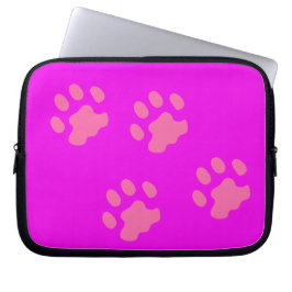 Neoprenschlauch, rosa Paws, 10 Zoll Laptopschutzhülle