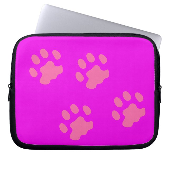Neoprenschlauch, rosa Paws, 10 Zoll Laptopschutzhülle (Vorderseite)