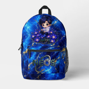 Neos Kawaii Sternzeichen Wassermann Bedruckter Rucksack